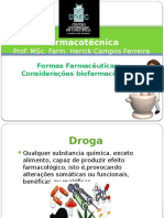Aula 1 - Formas Farmacêuticas - Considerações biofarmacêuticas.pptx
