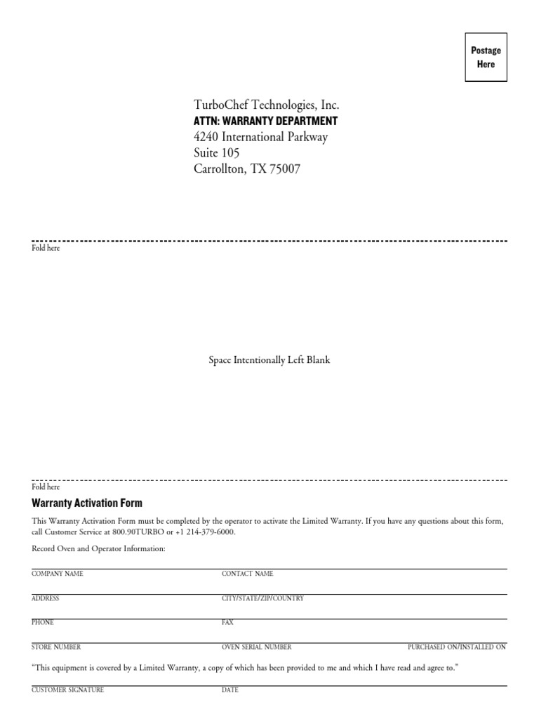 Warranty Activation Form Guide | PDF