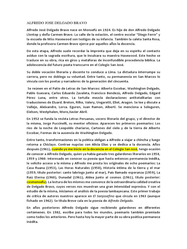 Alfredo Jose Delgado Bravo Poesía Ficción y literatura