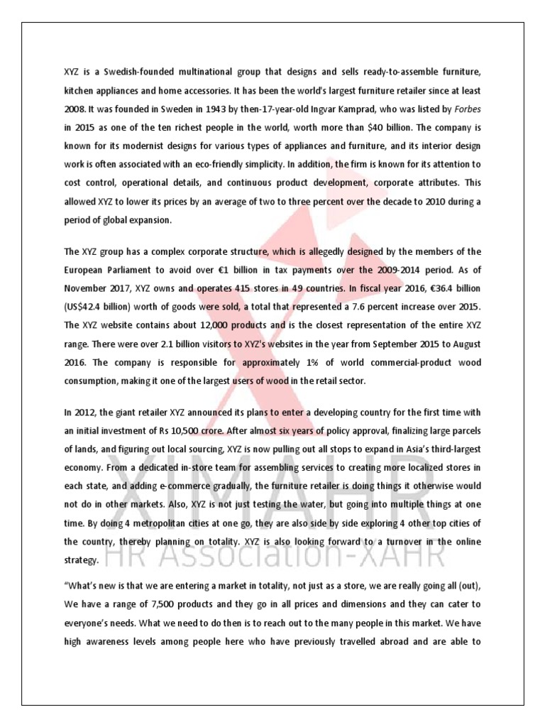 Case in Point Case Study PDF PDF Retail Brand