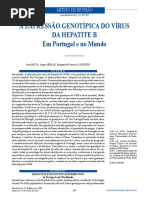 A Expressão Genotípica do Vírus da Hepatite B em Portugal e no Mundo