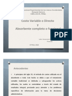 Costos Variables - Absorción Ponencia