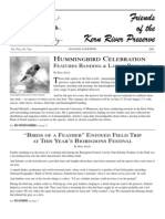 Summer 2001 Friends of Kern River Preserve Newsletter