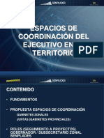 Espacios de Coordinacion Del Ejecutivo en Los Territorios