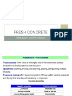 Fresh Concrete