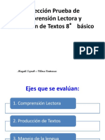 8º Básico Corrección Prueba de Comprensión Lectora y Producción de Textos