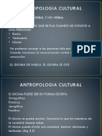 Antropologia Cultural Comunicación