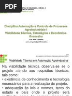 Aula 3 - Viabilidade Técnica, Estratégica e Econômica Em Automação e Controle Agroindustrial