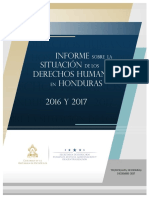 Informe Derechos Humanos en Honduras 2016-2017