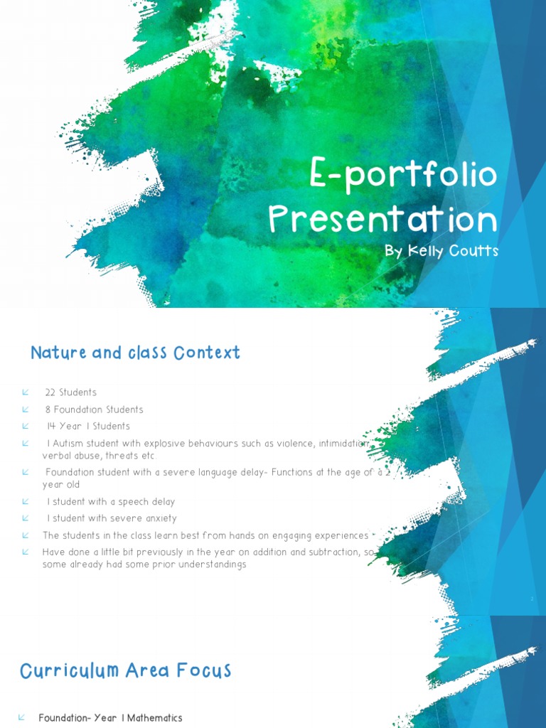 E-Portfolio Presentation | PDF | Curriculum | Learning Styles