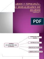 Diarios y Tipología, Modalidades