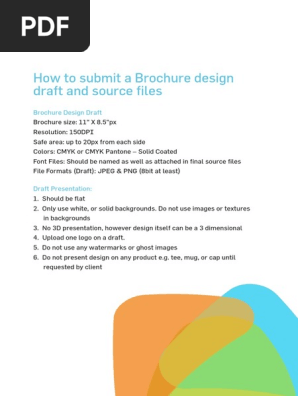 Brochure Guidelines