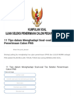 11 Tips dalam Menghadapi Soal-soal Tes Seleksi Penerimaan Calon PNS.pdf by Anonymous CPRAbIhb SN:389105944