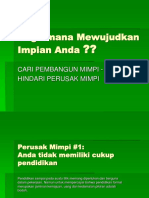 MEWUJUDKAN IMPIAN DALAM KEHIDUPAN