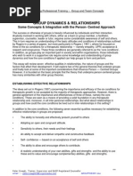 Group Dynamics and Relationships