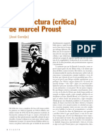 Una Relectura Critica de Marcel Proust