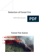 MATLAB Detection of Forest Fires