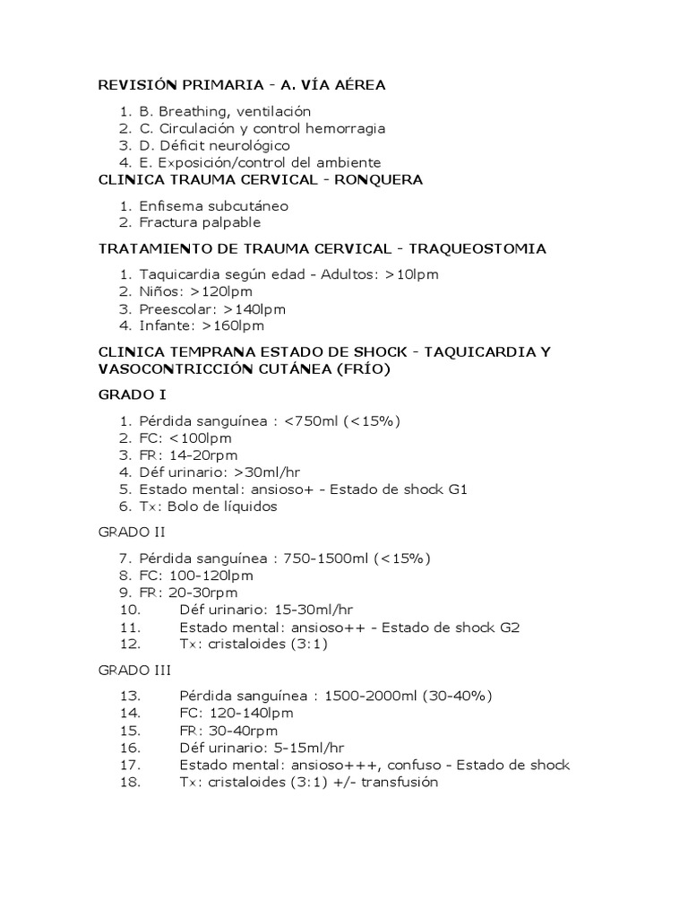 ATLS | PDF | Especialidades Medicas | Medicina CLINICA