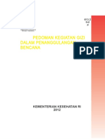 Buku Pedoman Kegiatan Gizi Dalam Penanggulangan Bencana