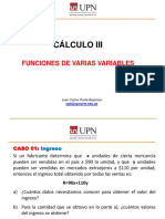 Cálculo Iii: Funciones de Varias Variables
