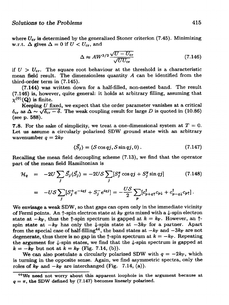 Understanding Spin Density Waves in 1D Systems | PDF | Scientific ...