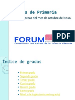 Tareas de Primaria (X Grados)