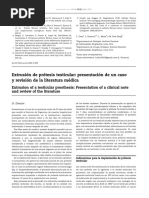 Extrusio N de Pro Tesis Testicular: Presentacio N de Un Caso y Revisio N de La Literatura Me Dica