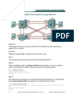 Lab 2-0b Clearing A Switch Connected To A Larger Network: Objective