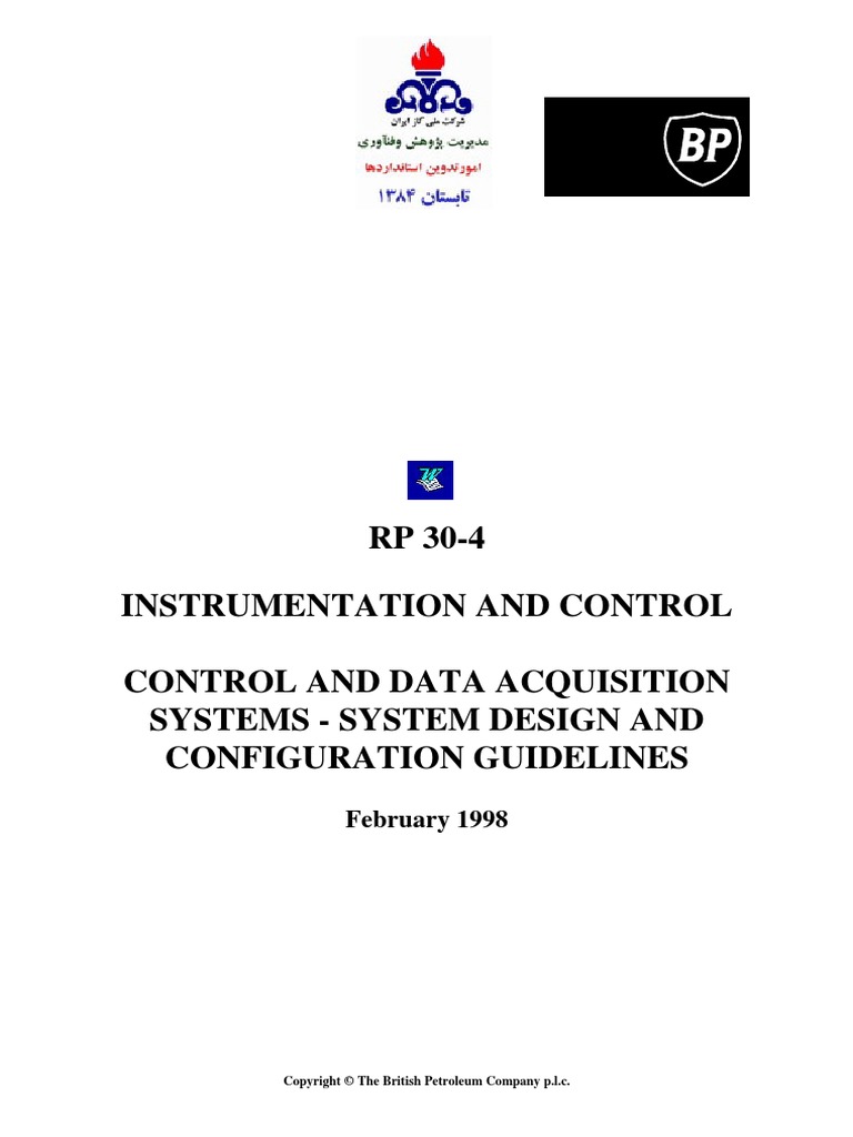 BP RP30 4 PDF | PDF | Instrumentation | Specification (Technical Standard)