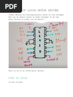 Working of l293d Motor Driver