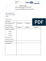 Survey Form STP or WWTP