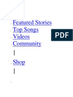 Featured Stories Top Songs Videos Community