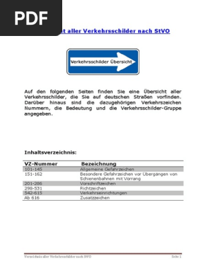 Verkehrszeichen