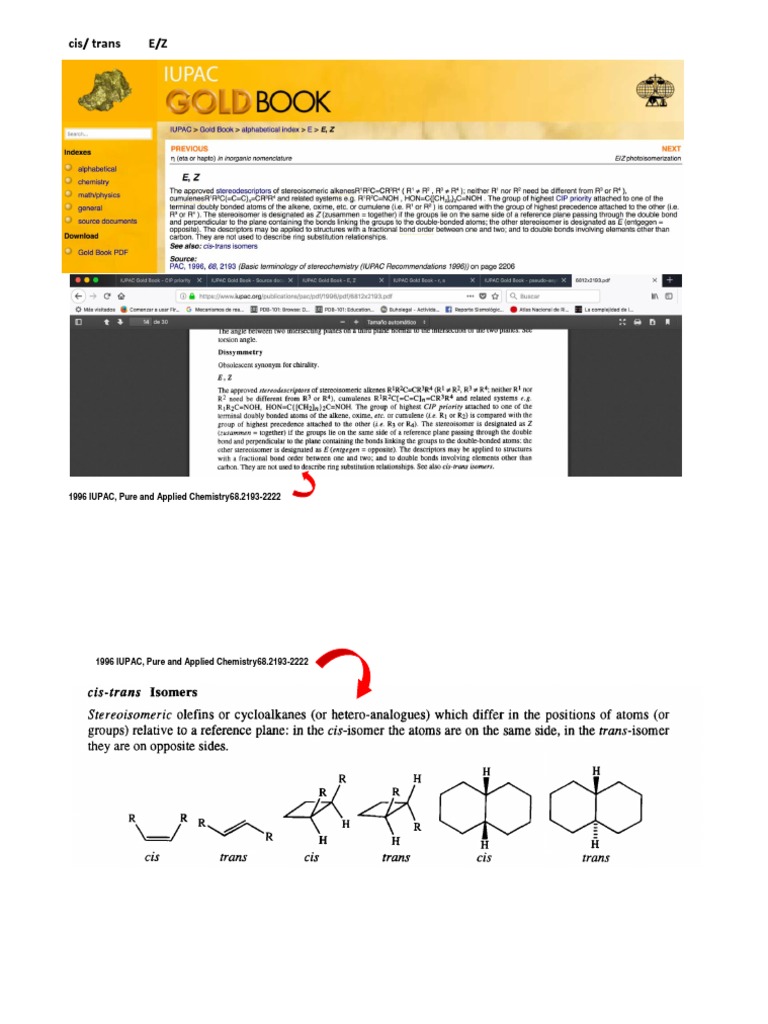 Cis/ Trans E/Z 1996 IUPAC, Pure and Applied Chemistry68.21932222 PDF
