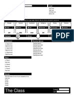 The Class: STR Dex Con Int Wis Cha