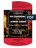 Eric Schneiderman for A.G.! West Village, Oct. 25, 7 p.m.