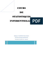 Cours de Statistiques Inférentielles