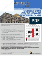 City of Newark October Furlough Announcement