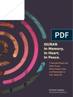 Quran in Memory in Heart in Peace 7 Essential Steps That Make Quran Memorisation Easy and Meaningful in Your Daily Life PDF