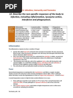 12. Non-specific Responses to Infection (1)