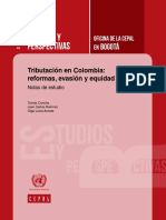 Tributación en Colombia - Reformas, Evasión y Equidad. Notas de Estudio