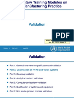 Validation: WHO Technical Report Series, No. 961, 2011. Annex 5