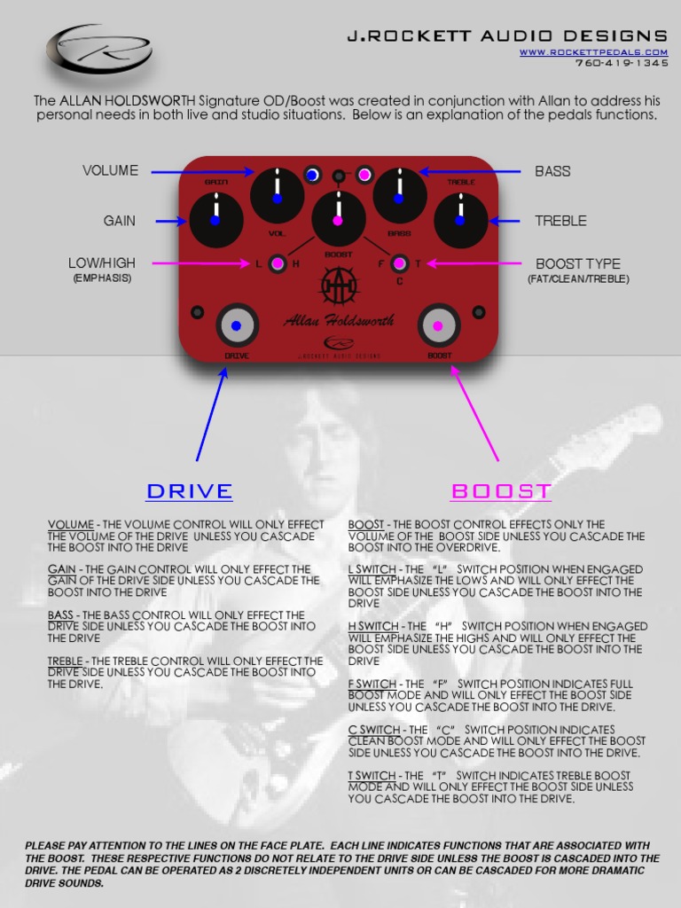 J Rockett Audio Designs Allan Holdsworth Signature Overdrive