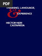 Hector-Neri Castaneda - Thinking, Language, and Experience (1989, University of Minnesota Press)