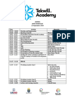 Tekwill Academy - Agendă Open Doors TA 23 Sept 18