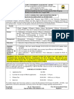 50 % of Marks For SC/ST/OBC (Non Creamy Layer) /person With Disability 3. 55 % of Marks For All Other Candidates