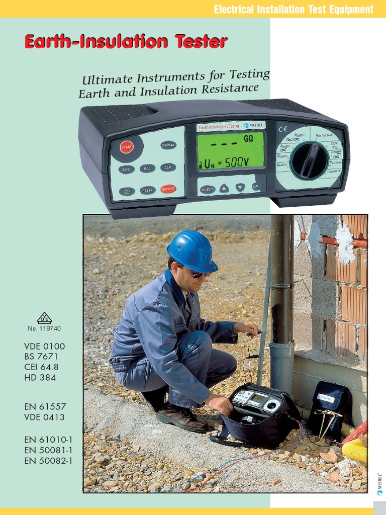 Metrel MI 2088 Earth Insulation Tester | PDF | Electrical Wiring ...