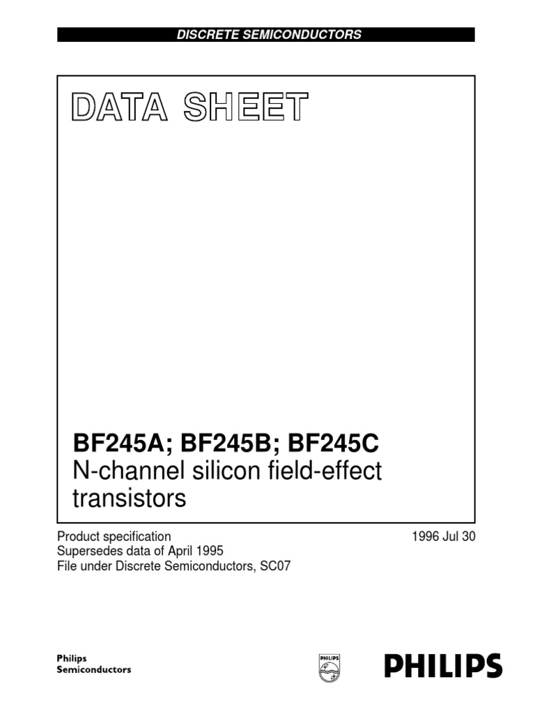 Bf245 Jfet n | Field Effect Transistor | Transistor