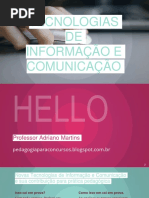 TICs Na Educação - Pedagogia Para Concursos