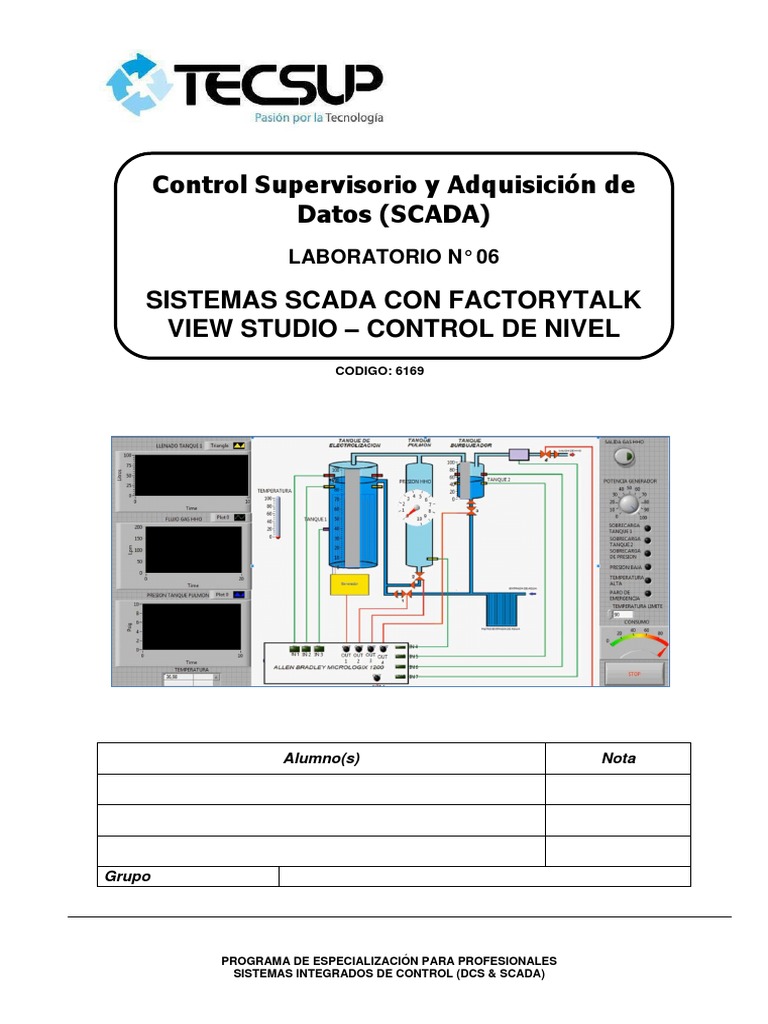 Laboratorio SCADA: Control de Nivel | PDF | Scada | Arquitectura de ...